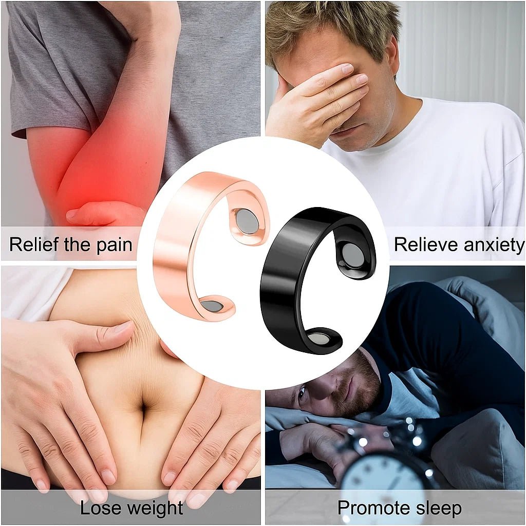 MAGNARISE – Magnetic Therapy Ring for Lymphatic Drainage, Blood Circulation & Wellness