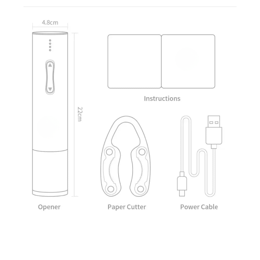 GRAPHEON – Automatic Corkscrew Wine Opener - Fast & Easy Use