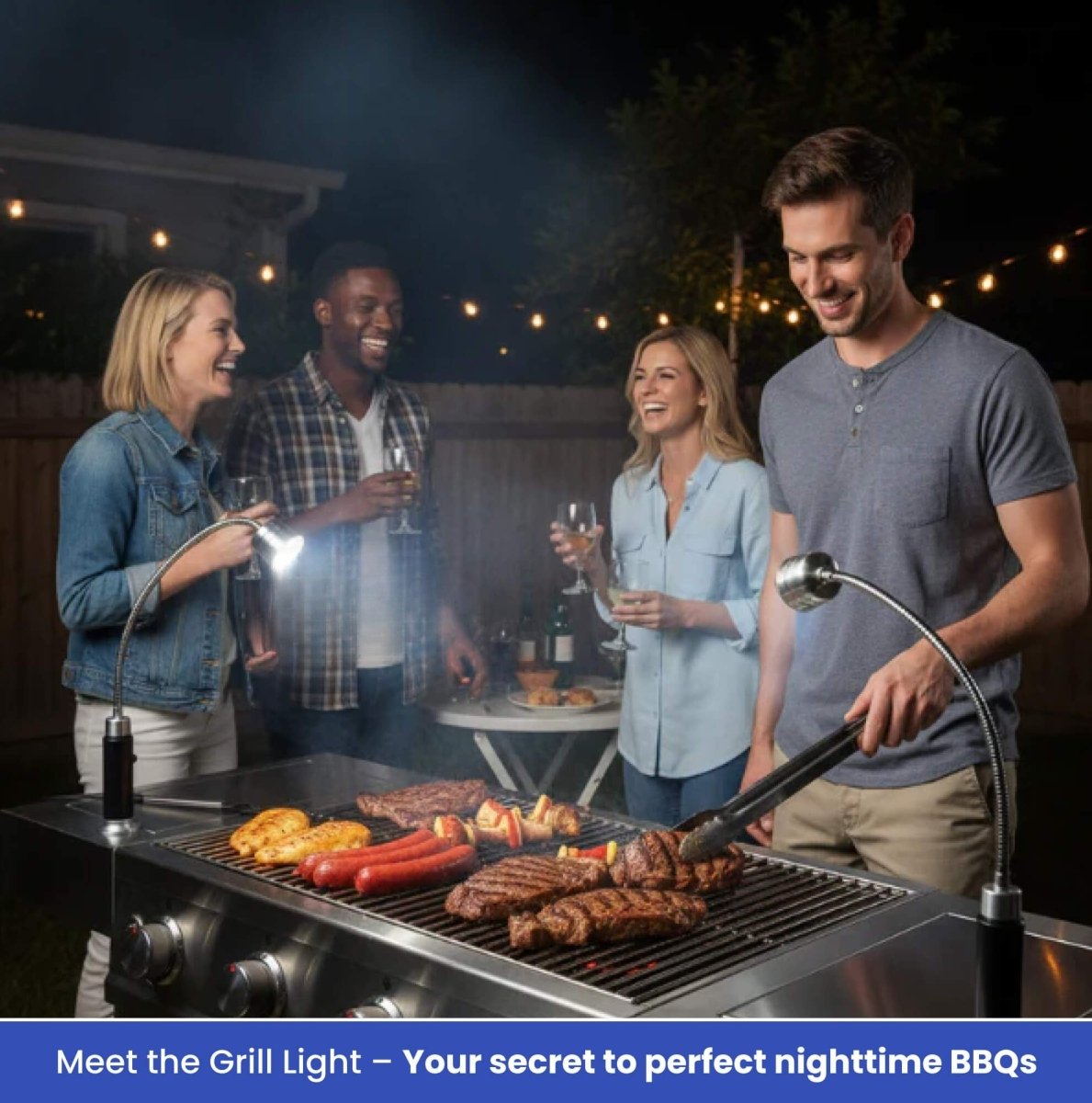 BRIGHTCHEF – Magnetic LED Barbecue Lamp with Focused Beam & Sturdy Base