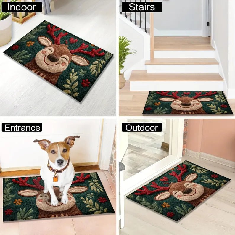 JOLLYMAT – Holiday Door Rug with Durable Non-Slip Backing