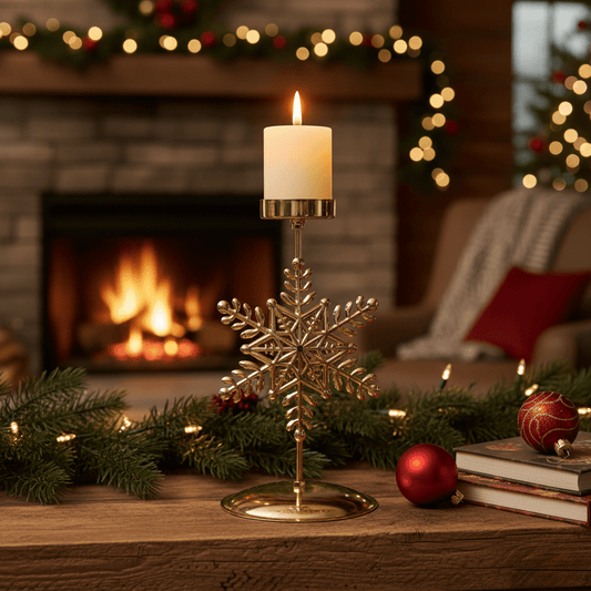 GOLDLITE – Elegant Vintage Candlestick Stand for Festive Charm