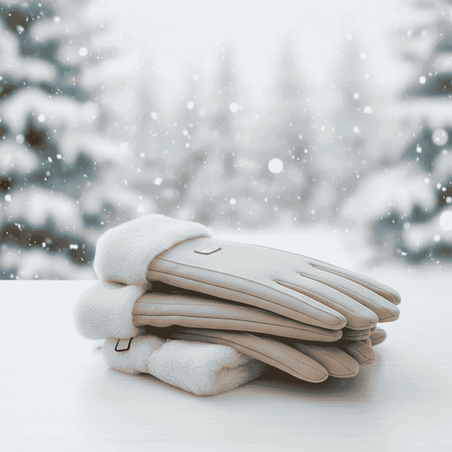 COZELLE – Thick Suede Touchscreen Gloves for Cold Days