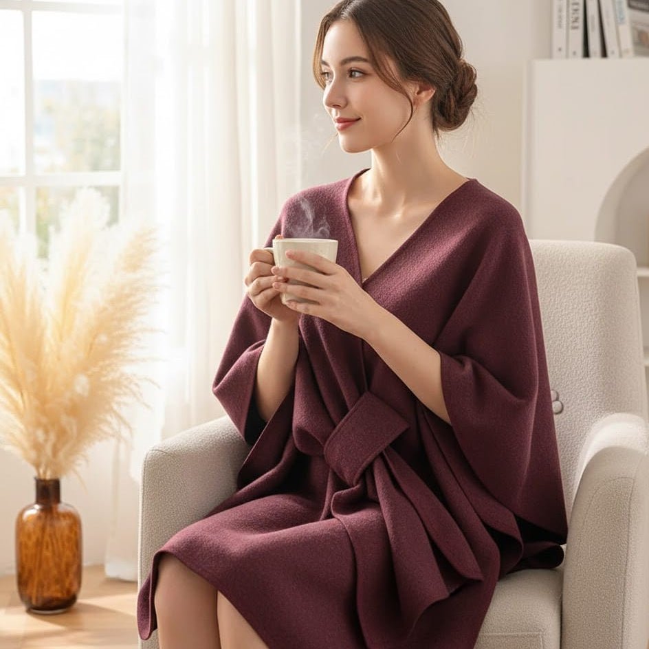 LUXPONCHO – Windproof Shawl Coat for Cozy Elegance