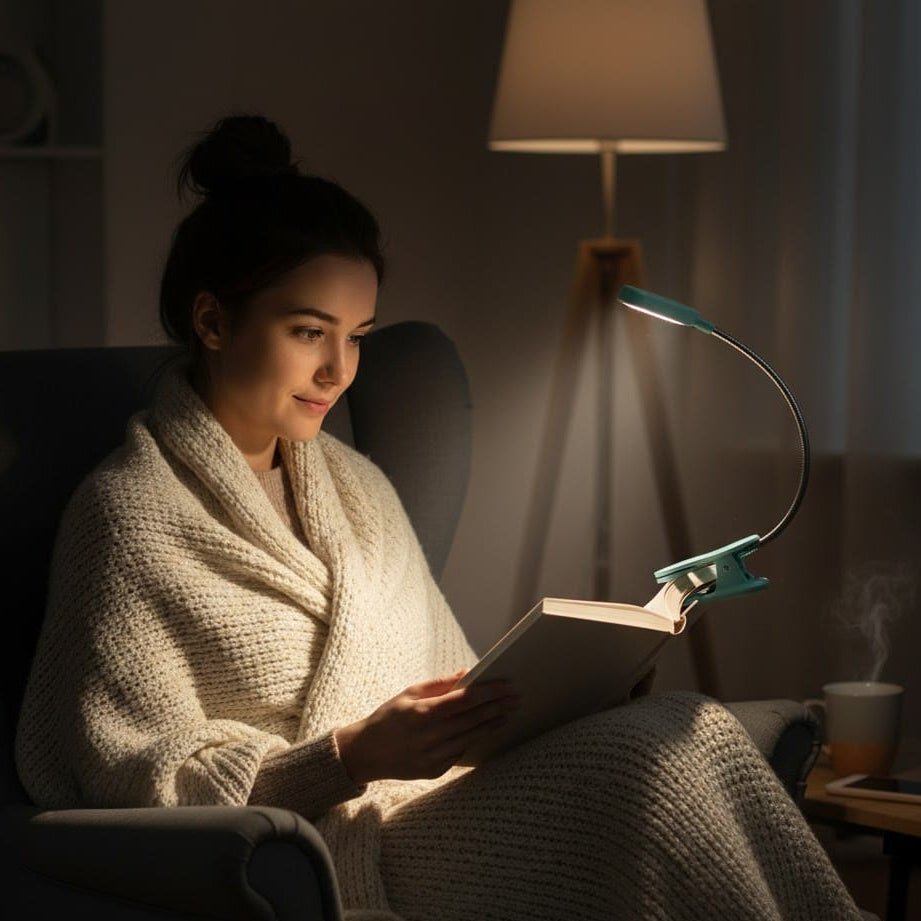 READGLOW – Eye-Caring LED Book Light with Rechargeable & Dimmable Settings