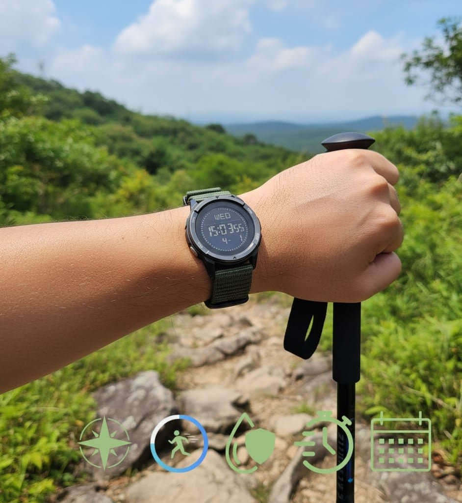 CARBONTIME – Outdoor Watch with Durable Carbon Fiber Design