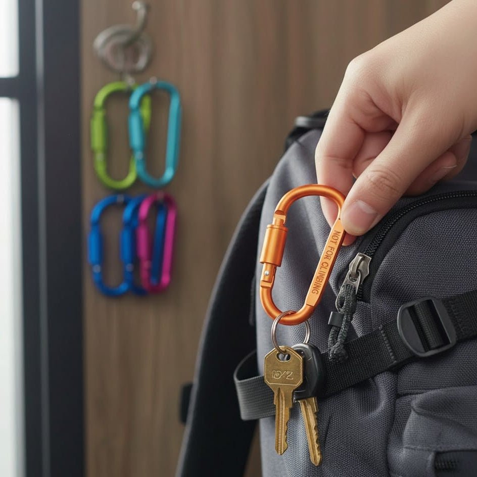 CLIMBLOCK – Aluminum Alloy Safety Buckle Keychain for Outdoor Use