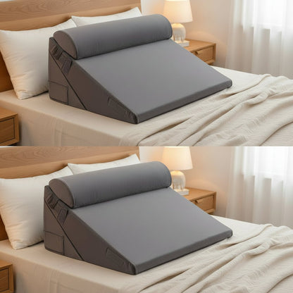 RESTWEDGE – Adjustable Memory Foam Wedge Pillow for Back and Leg Support with Portable Design