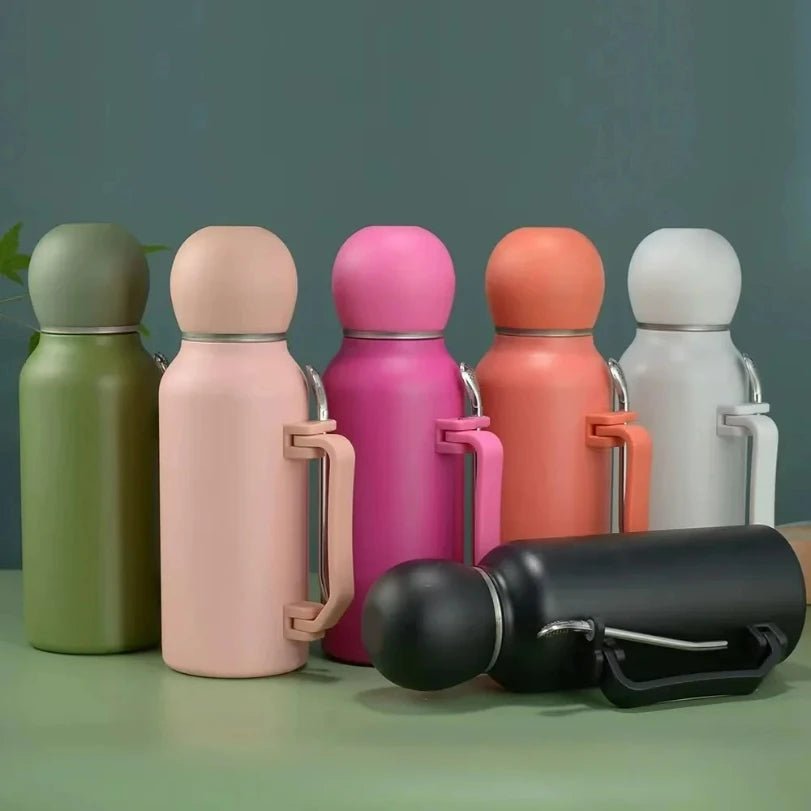 1.2L Large Capacity Stainless Steel Thermos Portable Vacuum Flask Outdoors Insulated Tumbler With Handle Keep Cold Water Bottle 2