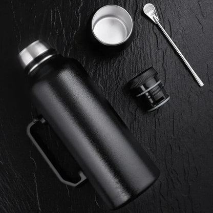 1.2L Large Capacity Stainless Steel Thermos Portable Vacuum Flask Outdoors Insulated Tumbler With Handle Keep Cold Water Bottle 6