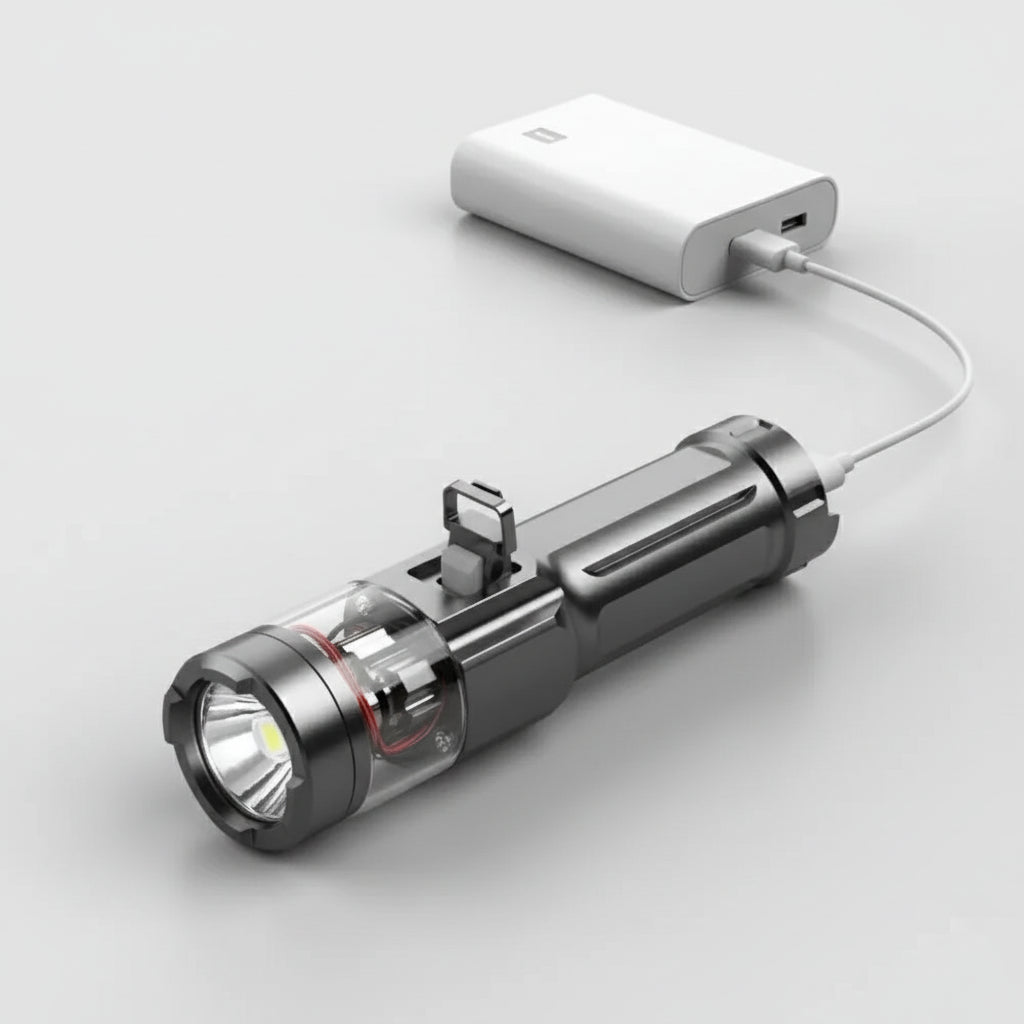 100000 Lumens Rechargeable LED Flashlight - Brightest Waterproof Zoom Light 1