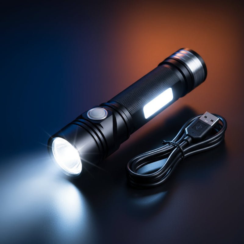 100000 Lumens Rechargeable LED Flashlight - Brightest Waterproof Zoom Light 7