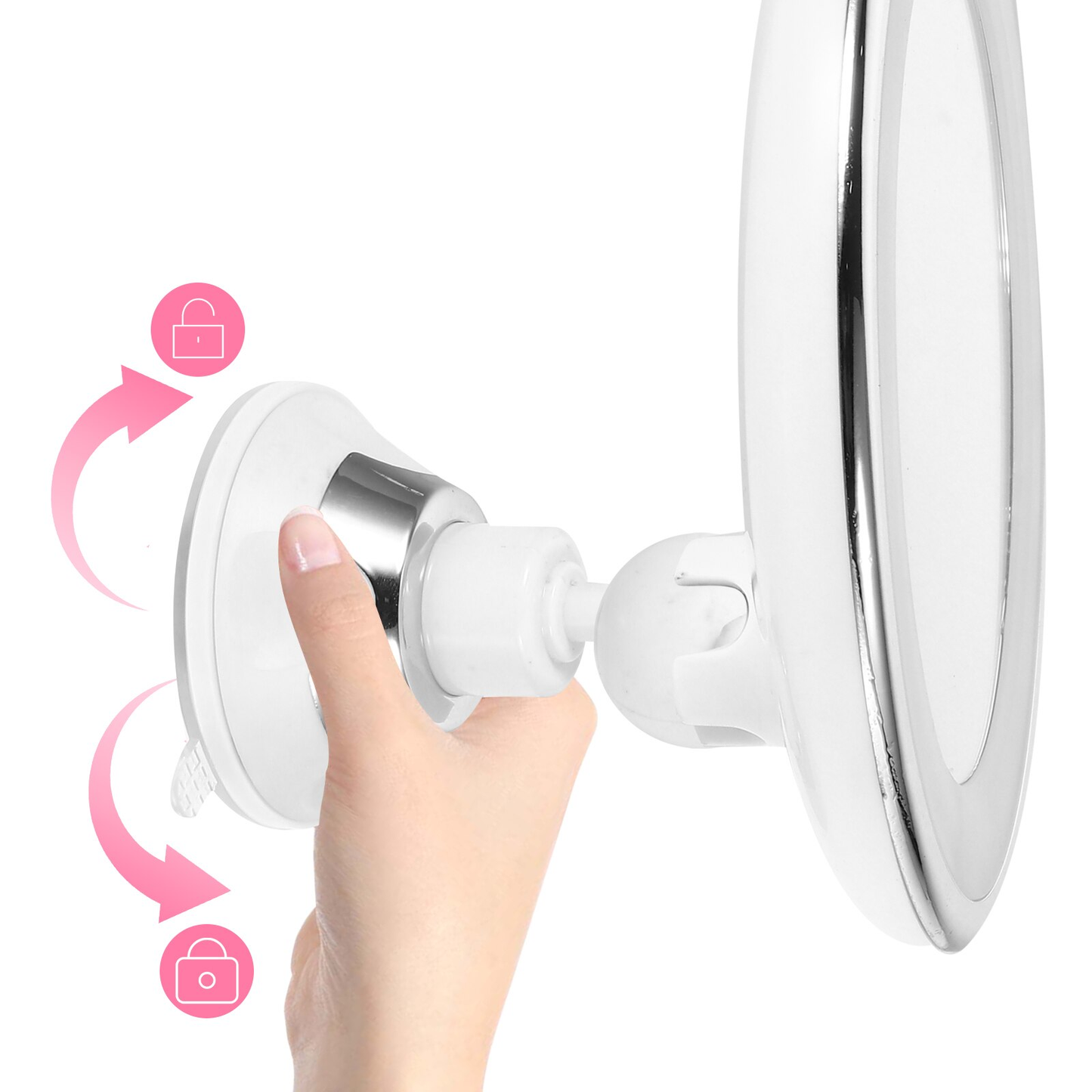 10x Magnifying LED Makeup Mirror with Adjustable Lighting for Precision Beauty 5