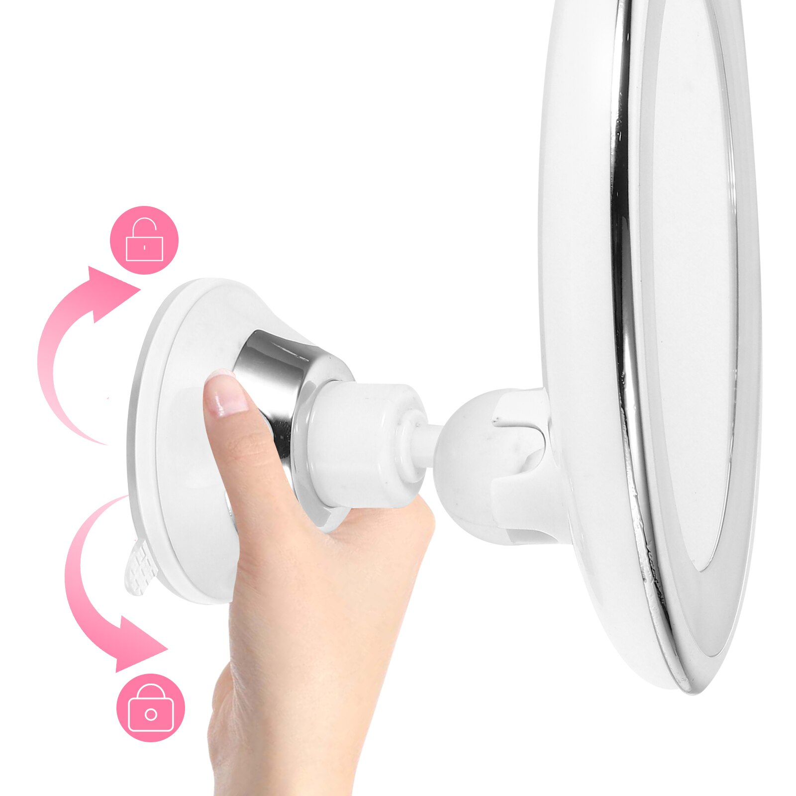10x Magnifying LED Makeup Mirror with Adjustable Lighting for Precision Beauty 5