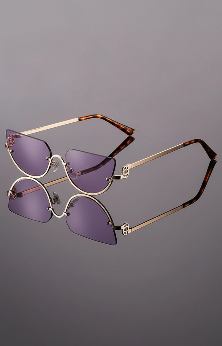 ZOÉVA – Cat Eye Sunglasses with UV400 Protection & Lightweight Metal Frames