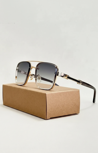 SKYDOM – Classic Aviator Sunglasses with UV400 Protection and Metal Frame