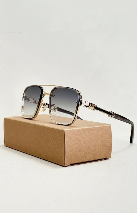 SKYDOM – Classic Aviator Sunglasses with UV400 Protection and Metal Frame