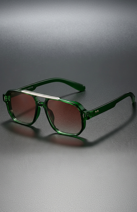 NOIRVA – Retro Square Frame Sunglasses with UV400 Protection