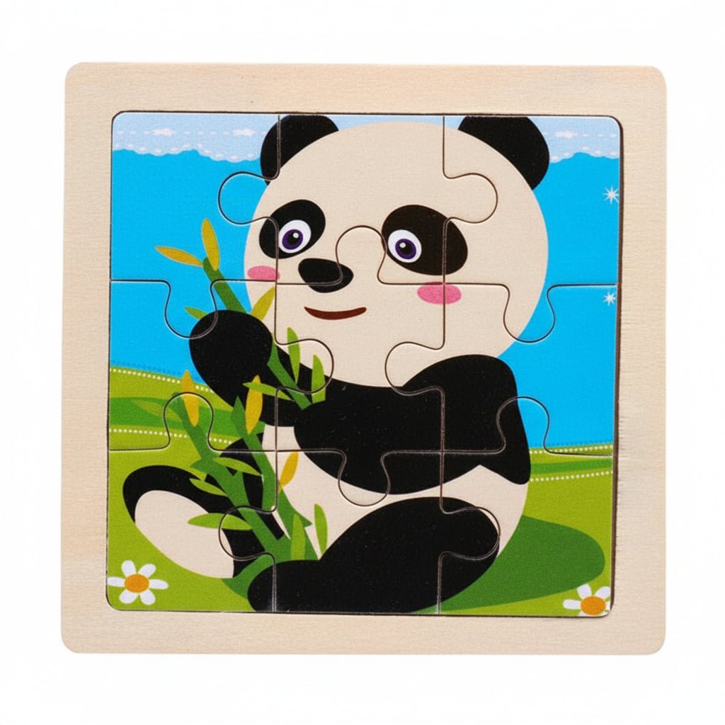 11cm/4.33in Kids Wooden Jigsaw Puzzle Games Cartoon Animal Vehicle Pattern Children Montessori Educational Toys 23