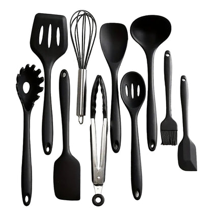 12-Piece Silicone Kitchen Utensil Set - Heat-Resistant Spatula, Ladle & More 1