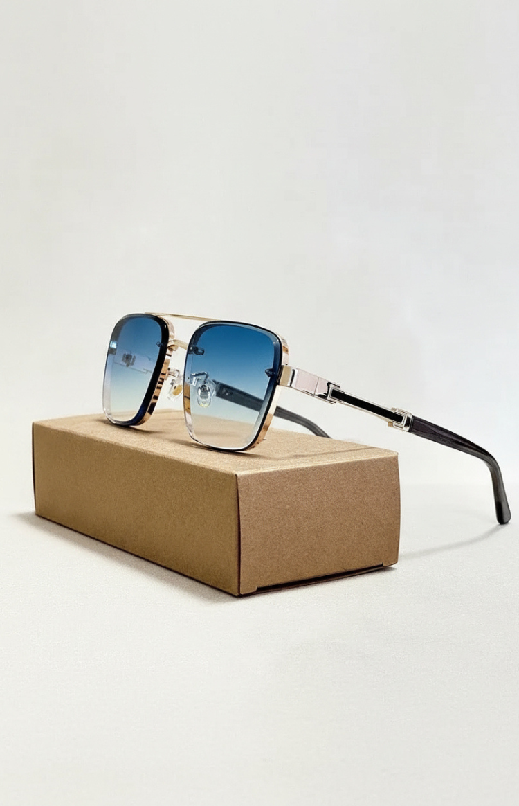 SKYDOM – Classic Aviator Sunglasses with UV400 Protection and Metal Frame