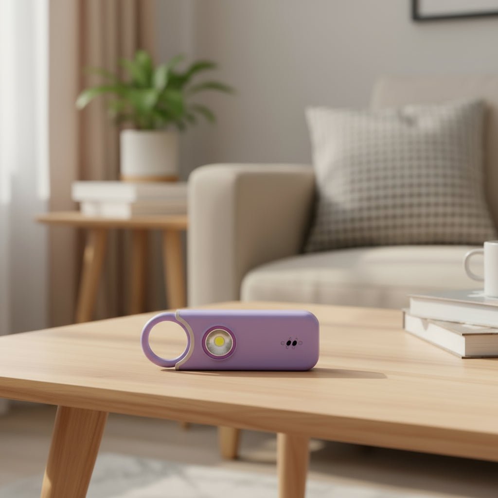 135dB Personal Safety Alarm - Rechargeable Portable Security Device with LED Light 0