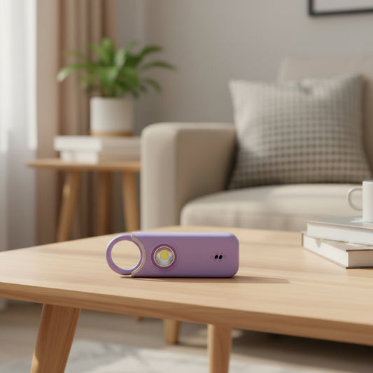 135dB Personal Safety Alarm - Rechargeable Portable Security Device with LED Light 0