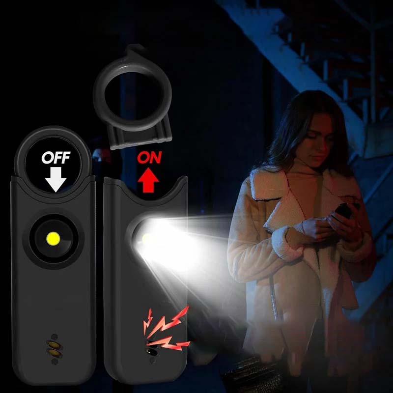 135dB Personal Safety Alarm - Rechargeable Portable Security Device with LED Light 3