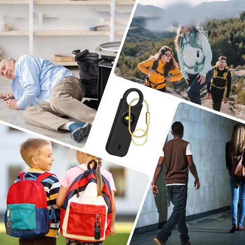 135dB Personal Safety Alarm - Rechargeable Portable Security Device with LED Light 6