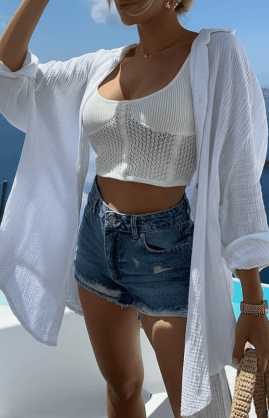 LYRIELLE – Elegant Beaded Casual Shirt