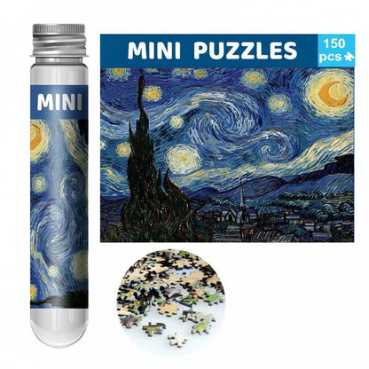 150pcs Test Tube Jigsaw Puzzle World Famous Painting Van Gogh The Starry Night Christmas Gift 0