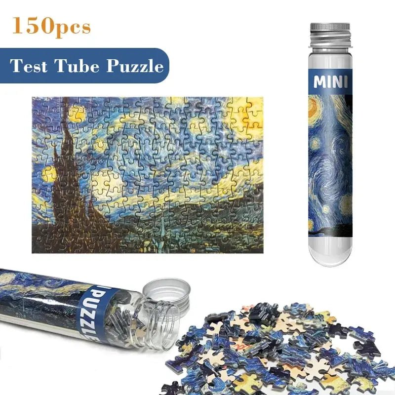 150pcs Test Tube Jigsaw Puzzle World Famous Painting Van Gogh The Starry Night Christmas Gift 1