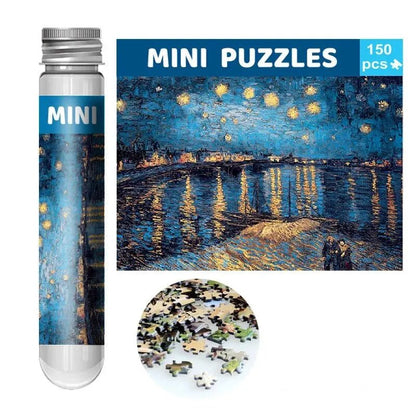 150pcs Test Tube Jigsaw Puzzle World Famous Painting Van Gogh The Starry Night Christmas Gift 7