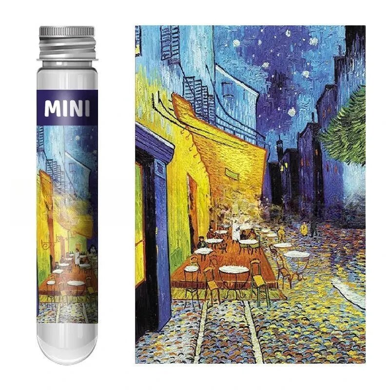 150pcs Test Tube Jigsaw Puzzle World Famous Painting Van Gogh The Starry Night Christmas Gift 9