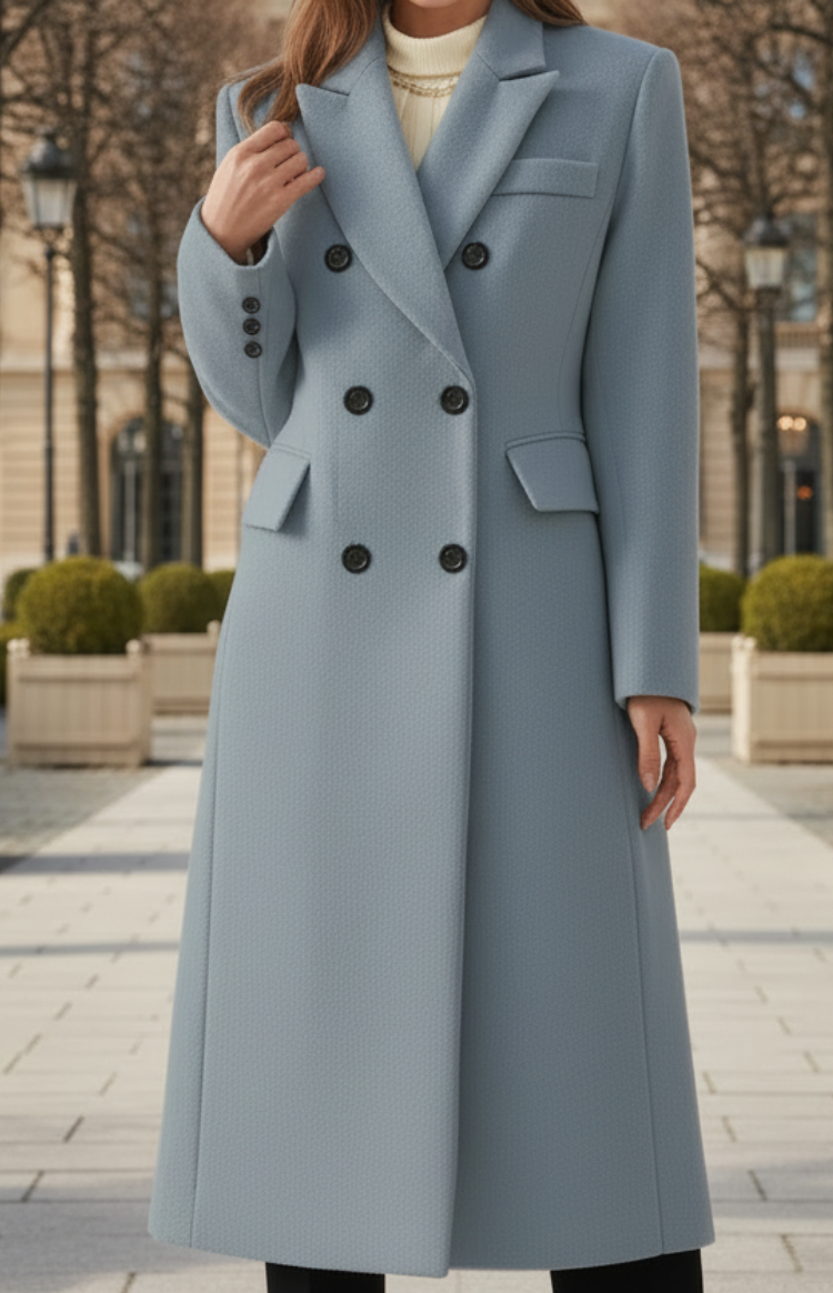 MONTÉRA – Women’s Long Wool Coat for Sophisticated Winter Styling