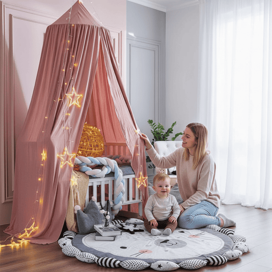 DREAMNEST – Hanging Bed Canopy for Kids with Soft Fabric Design