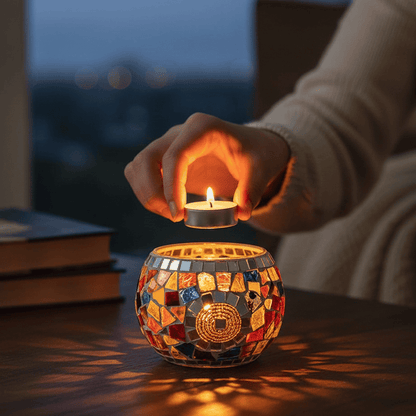 GLOWGLASS – Elegant Decorative Glass Candle Holder