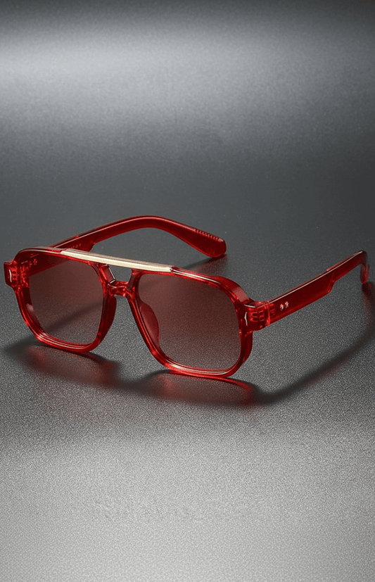 NOIRVA – Retro Square Frame Sunglasses with UV400 Protection