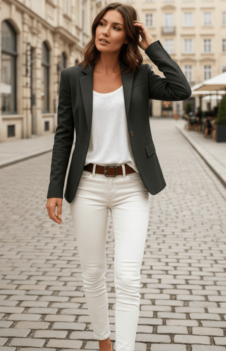 TAILORÉA – Classic single button blazer for women