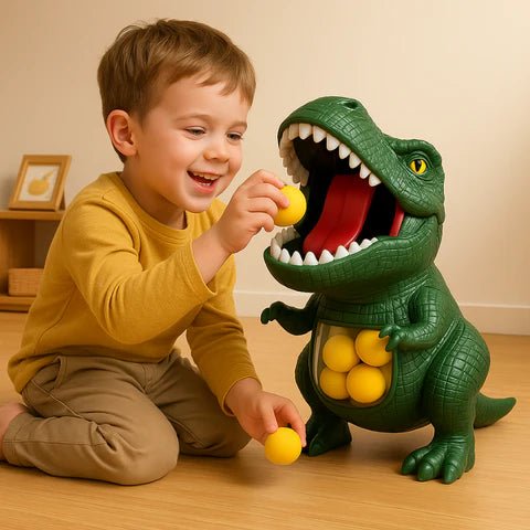 DINO SHOOTER – Dinosaur Shooting Game for Kids with Soft Foam Balls & Target