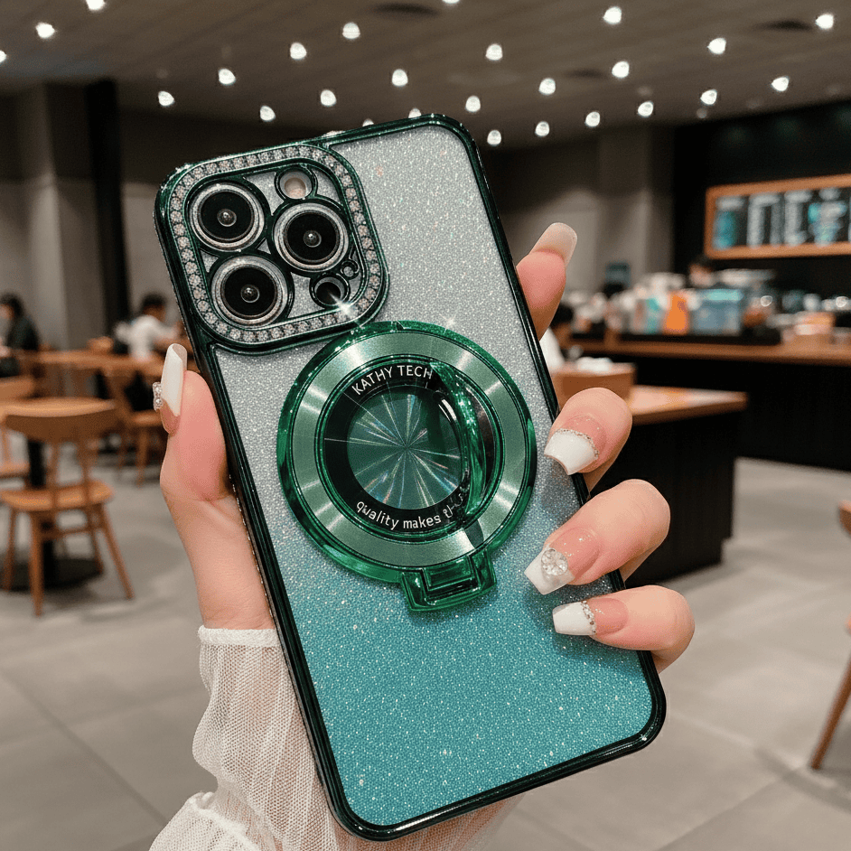 GLITTER DIAMOND – Magnetic MagSafe Ring Holder for iPhone