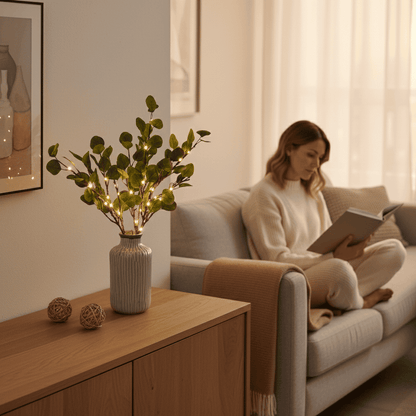 GLOWSTEM – 70cm LED Twig Lamp with Natural Woodland Aesthetic