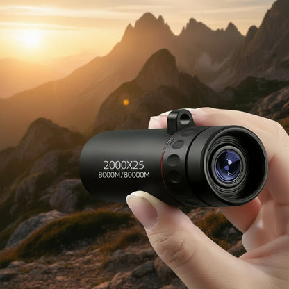 2000X25 HD Monocular Telescope - Lightweight, Compact for Outdoor Adventure 0