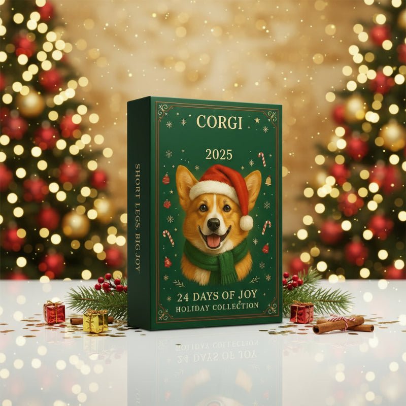 2025 Advent Calendar - 2D Acrylic Puppy Design Christmas Countdown with 24 Collectible Figures 0