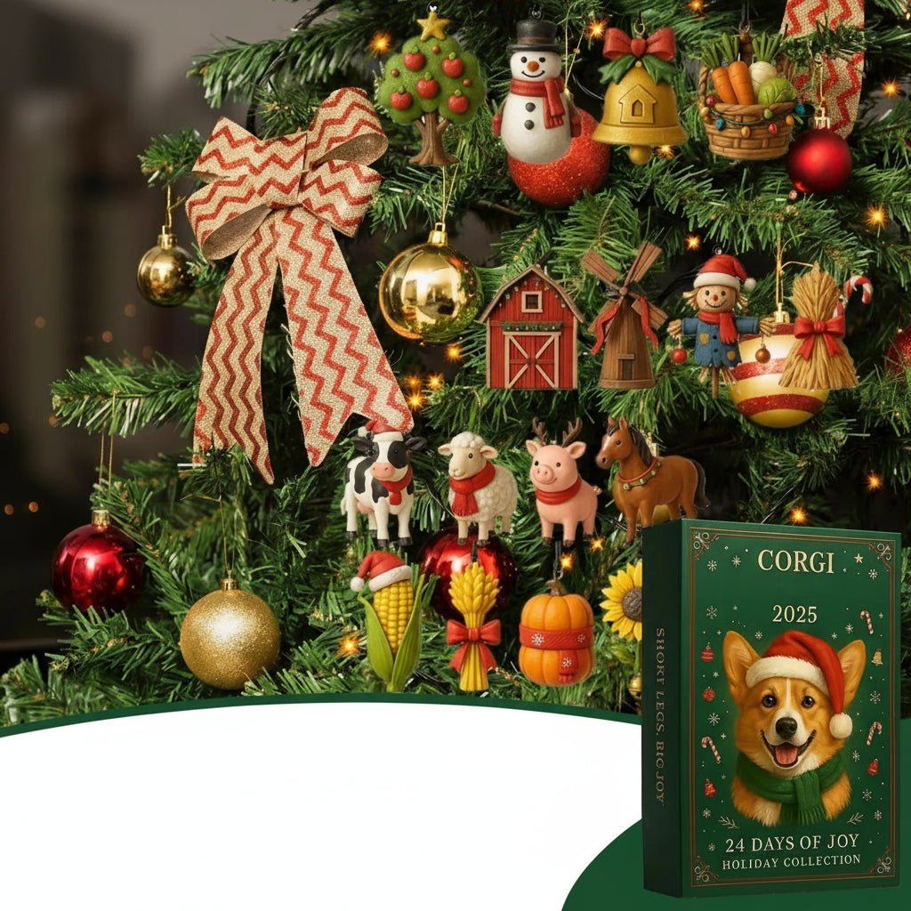 2025 Advent Calendar - 2D Acrylic Puppy Design Christmas Countdown with 24 Collectible Figures 2