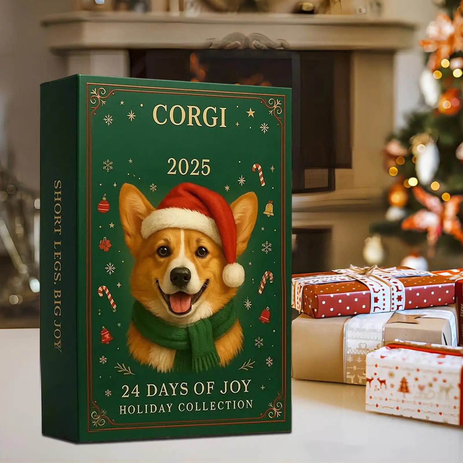 2025 Advent Calendar - 2D Acrylic Puppy Design Christmas Countdown with 24 Collectible Figures 3