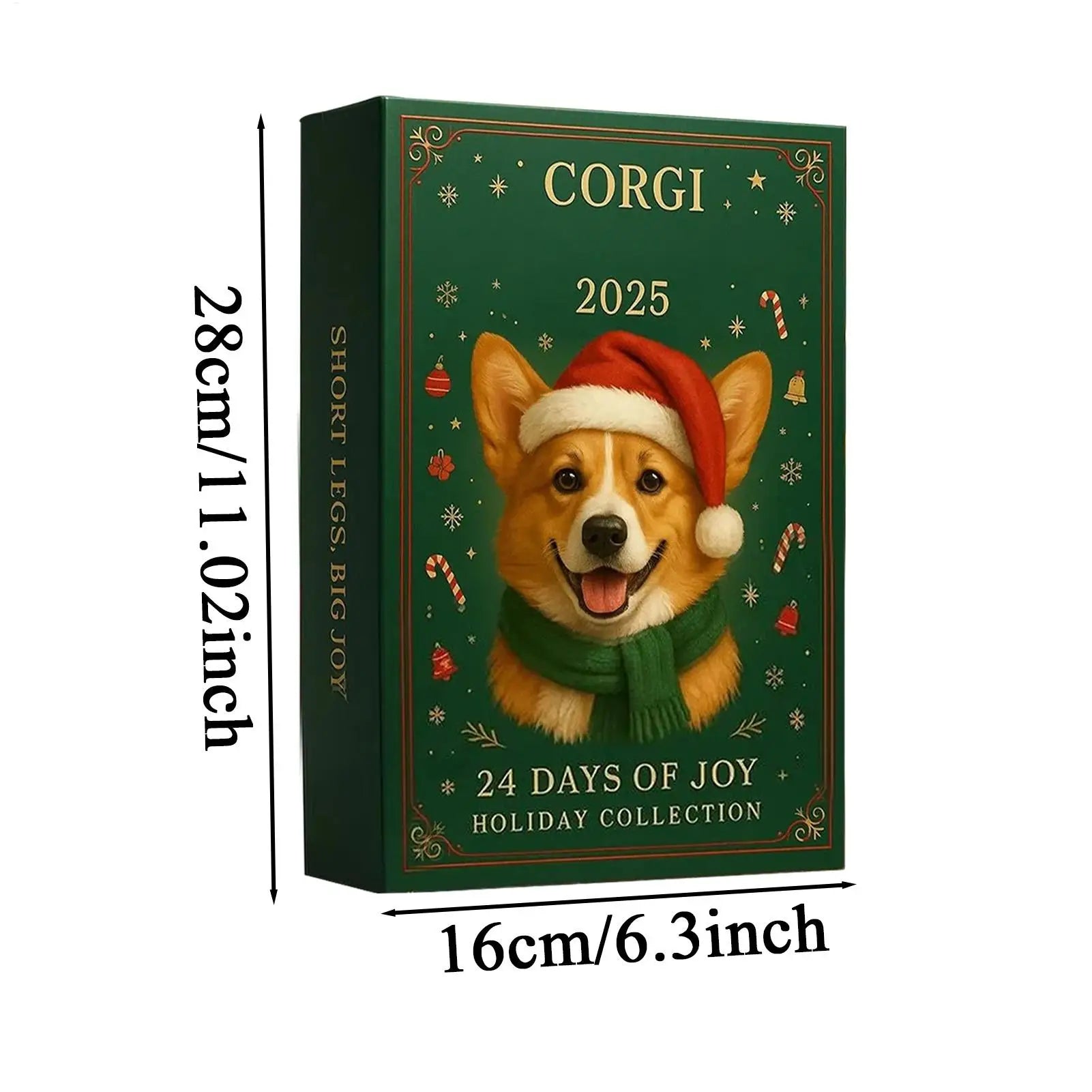 2025 Advent Calendar - 2D Acrylic Puppy Design Christmas Countdown with 24 Collectible Figures 5