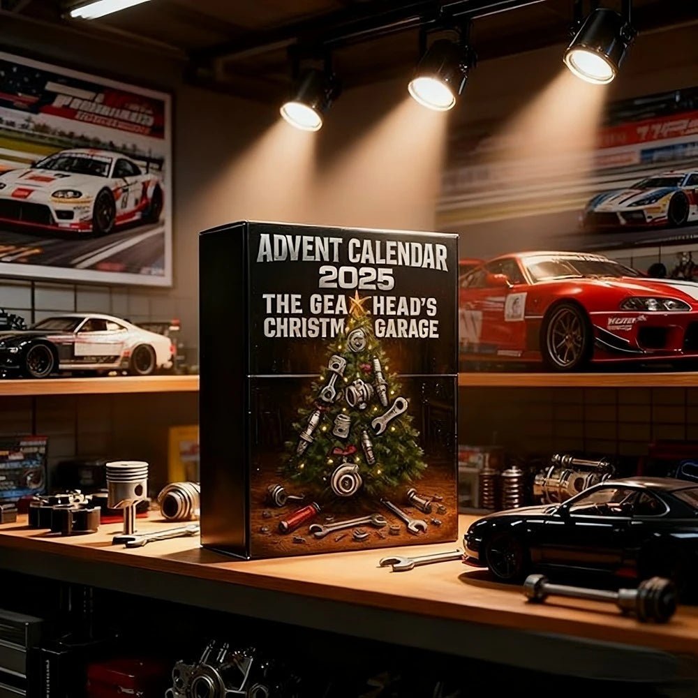2025 Advent Calendar 24 Days Mini Auto Parts And Tools Countdown Calendar Festive Ornament For Car Enthusiasts Workshop Men 1