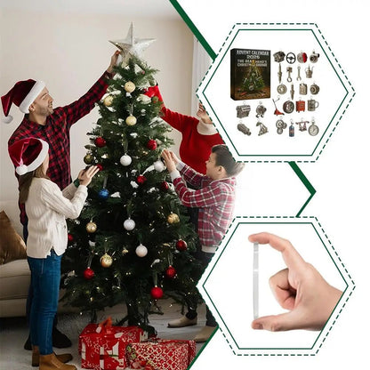 2025 Advent Calendar 24 Days Mini Auto Parts And Tools Countdown Calendar Festive Ornament For Car Enthusiasts Workshop Men 3