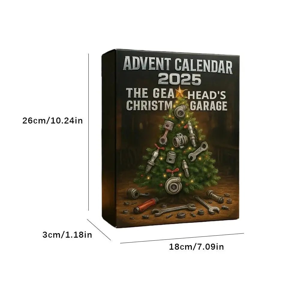 2025 Advent Calendar 24 Days Mini Auto Parts And Tools Countdown Calendar Festive Ornament For Car Enthusiasts Workshop Men 5