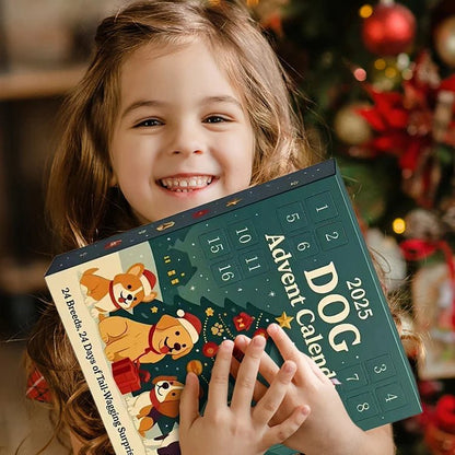 24-Day Dog Lovers Advent Calendar with 24 Ornaments for Holiday Decor 0